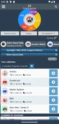 Retro Game Collector #database android App screenshot 7